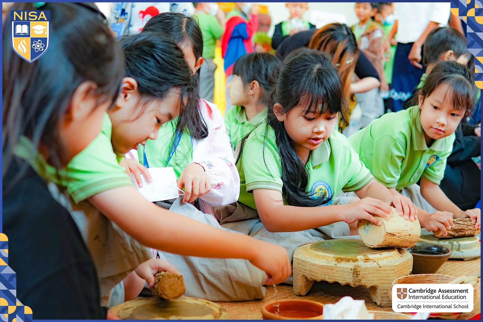 Our Year 2 students proudly participated in the Thanaka Project at the National Museum!